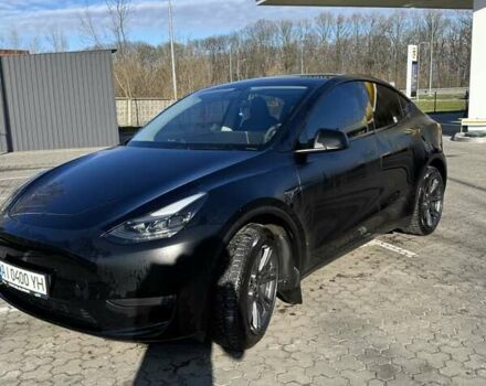 Черный Тесла Model Y, объемом двигателя 0 л и пробегом 34 тыс. км за 46999 $, фото 4 на Automoto.ua