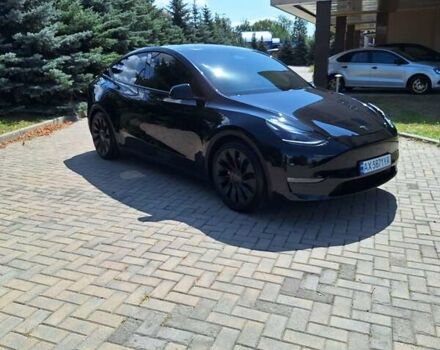 Черный Тесла Model Y, объемом двигателя 0 л и пробегом 28 тыс. км за 33700 $, фото 1 на Automoto.ua