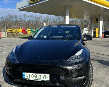 Черный Тесла Model Y, объемом двигателя 0 л и пробегом 34 тыс. км за 46999 $, фото 1 на Automoto.ua