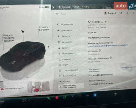 Черный Тесла Model Y, объемом двигателя 0 л и пробегом 32 тыс. км за 33900 $, фото 34 на Automoto.ua