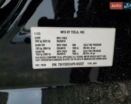 Тесла Model Y 2023 в Сарнах на Automoto.ua Черный Тесла Model Y, объемом двигателя 0 л и пробегом 41 тыс. км за 16850 $, фото 2 на Automoto.ua