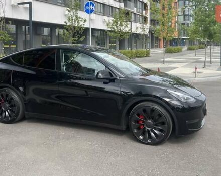 Черный Тесла Model Y, объемом двигателя 0 л и пробегом 44 тыс. км за 37200 $, фото 5 на Automoto.ua