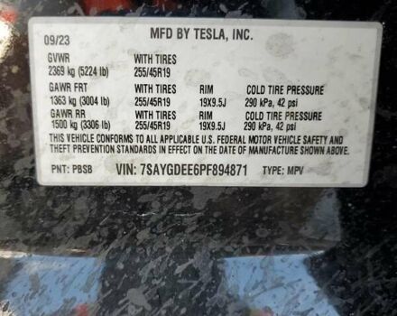 Черный Тесла Model Y, объемом двигателя 0 л и пробегом 56 тыс. км за 10500 $, фото 12 на Automoto.ua
