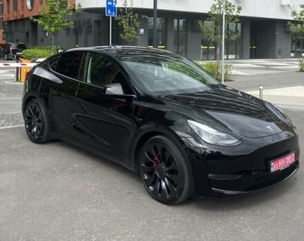 Черный Тесла Model Y, объемом двигателя 0 л и пробегом 44 тыс. км за 37200 $, фото 1 на Automoto.ua