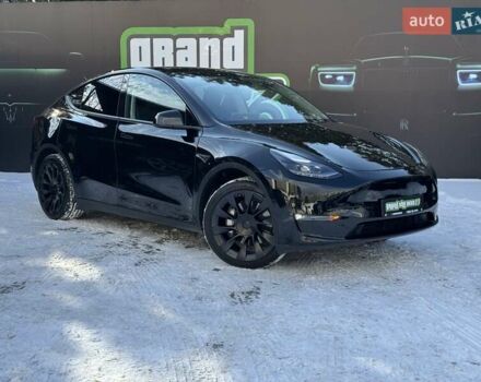 Черный Тесла Model Y, объемом двигателя 0 л и пробегом 1 тыс. км за 34900 $, фото 2 на Automoto.ua