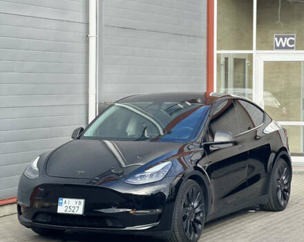 Черный Тесла Model Y, объемом двигателя 0 л и пробегом 35 тыс. км за 36000 $, фото 1 на Automoto.ua