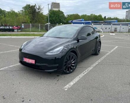 Черный Тесла Model Y, объемом двигателя 0 л и пробегом 53 тыс. км за 29500 $, фото 2 на Automoto.ua