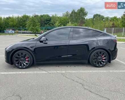 Черный Тесла Model Y, объемом двигателя 0 л и пробегом 53 тыс. км за 29500 $, фото 4 на Automoto.ua