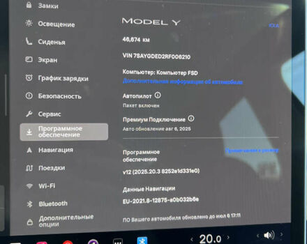 Черный Тесла Model Y, объемом двигателя 0 л и пробегом 46 тыс. км за 26999 $, фото 2 на Automoto.ua