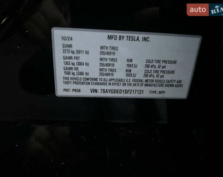 Черный Тесла Model Y, объемом двигателя 0 л и пробегом 5 тыс. км за 33800 $, фото 12 на Automoto.ua