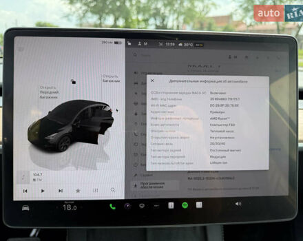 Черный Тесла Model Y, объемом двигателя 0 л и пробегом 18 тыс. км за 27998 $, фото 4 на Automoto.ua