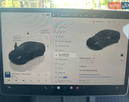 Черный Тесла Model Y, объемом двигателя 0 л и пробегом 15 тыс. км за 35000 $, фото 7 на Automoto.ua