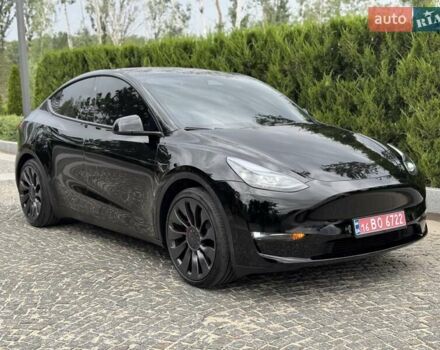 Черный Тесла Model Y, объемом двигателя 0 л и пробегом 10 тыс. км за 34600 $, фото 1 на Automoto.ua