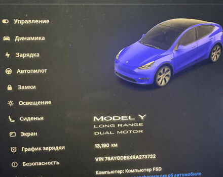 Черный Тесла Model Y, объемом двигателя 0 л и пробегом 13 тыс. км за 32000 $, фото 4 на Automoto.ua