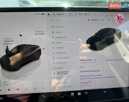 Черный Тесла Model Y, объемом двигателя 0 л и пробегом 1 тыс. км за 29800 $, фото 19 на Automoto.ua