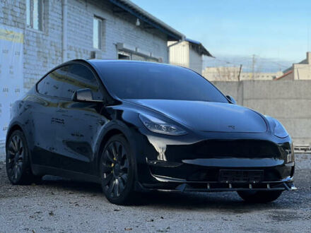 Черный Тесла Model Y, объемом двигателя 0 л и пробегом 52 тыс. км за 25800 $, фото 1 на Automoto.ua