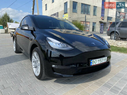 Черный Тесла Model Y, объемом двигателя 0 л и пробегом 45 тыс. км за 21600 $, фото 1 на Automoto.ua