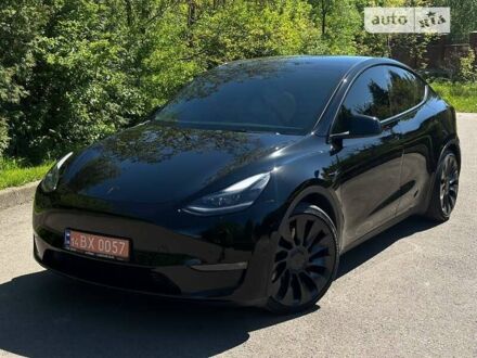 Черный Тесла Model Y, объемом двигателя 0 л и пробегом 43 тыс. км за 33500 $, фото 1 на Automoto.ua