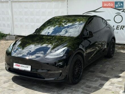 Черный Тесла Model Y, объемом двигателя 0 л и пробегом 78 тыс. км за 23900 $, фото 1 на Automoto.ua