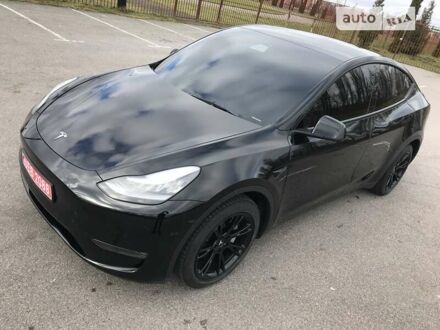 Черный Тесла Model Y, объемом двигателя 0 л и пробегом 48 тыс. км за 34000 $, фото 1 на Automoto.ua