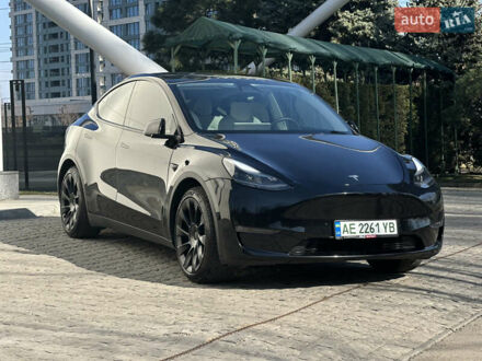 Тесла Model Y 2022 в Днепре (Днепропетровске) на Automoto.ua Черный Тесла Model Y, объемом двигателя 0 л и пробегом 24 тыс. км за 32000 $, фото 1 на Automoto.ua