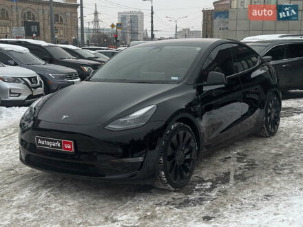 Черный Тесла Model Y, объемом двигателя 0 л и пробегом 22 тыс. км за 28490 $, фото 1 на Automoto.ua