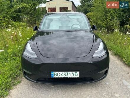 Черный Тесла Model Y, объемом двигателя 0 л и пробегом 49 тыс. км за 24500 $, фото 1 на Automoto.ua