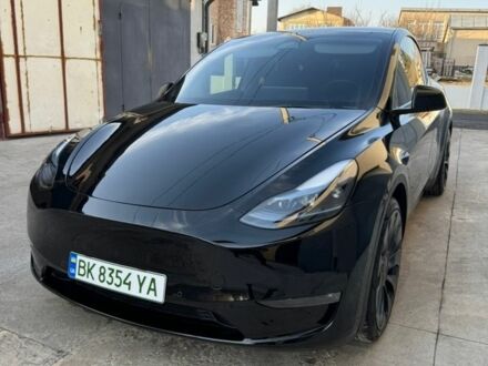 Черный Тесла Model Y, объемом двигателя 0 л и пробегом 95 тыс. км за 26499 $, фото 1 на Automoto.ua