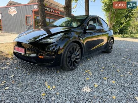 Черный Тесла Model Y, объемом двигателя 0 л и пробегом 60 тыс. км за 26200 $, фото 1 на Automoto.ua