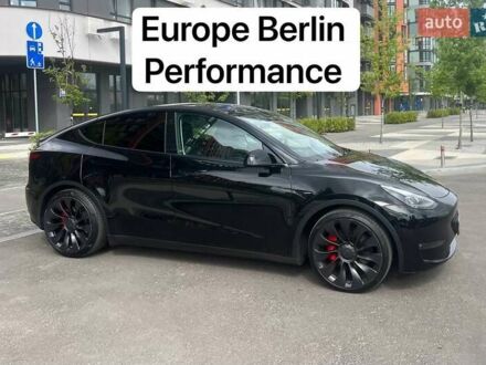 Черный Тесла Model Y, объемом двигателя 0 л и пробегом 44 тыс. км за 37200 $, фото 1 на Automoto.ua