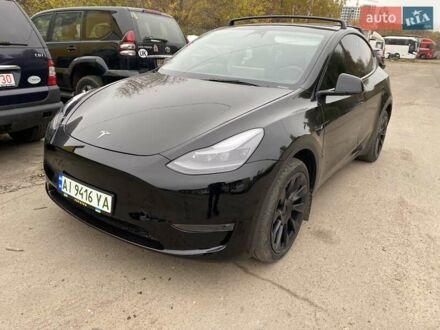 Черный Тесла Model Y, объемом двигателя 0 л и пробегом 58 тыс. км за 29000 $, фото 1 на Automoto.ua