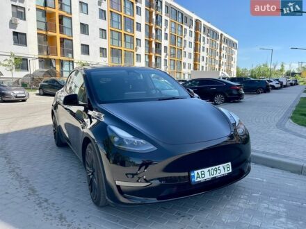 Черный Тесла Model Y, объемом двигателя 0 л и пробегом 54 тыс. км за 25900 $, фото 1 на Automoto.ua