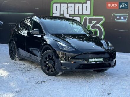 Черный Тесла Model Y, объемом двигателя 0 л и пробегом 1 тыс. км за 34900 $, фото 1 на Automoto.ua
