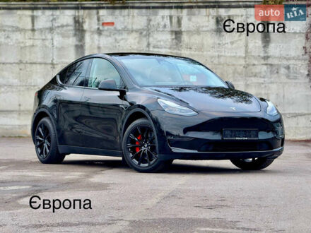 Черный Тесла Model Y, объемом двигателя 0 л и пробегом 19 тыс. км за 36500 $, фото 1 на Automoto.ua