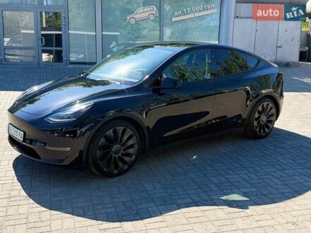 Черный Тесла Model Y, объемом двигателя 0 л и пробегом 32 тыс. км за 36000 $, фото 1 на Automoto.ua