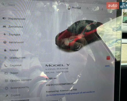 Червоний Тесла Model Y, об'ємом двигуна 0 л та пробігом 60 тис. км за 28500 $, фото 15 на Automoto.ua
