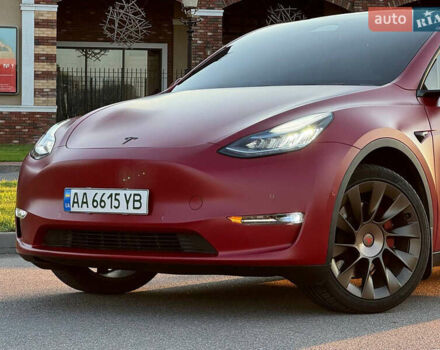 Красный Тесла Model Y, объемом двигателя 0 л и пробегом 80 тыс. км за 25900 $, фото 4 на Automoto.ua