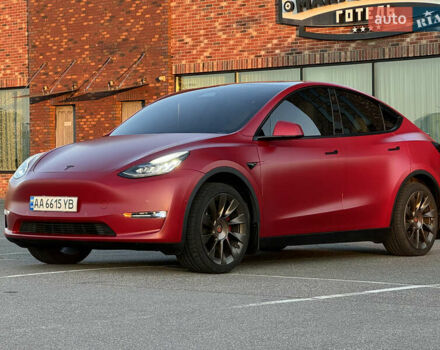 Червоний Тесла Model Y, об'ємом двигуна 0 л та пробігом 54 тис. км за 27500 $, фото 1 на Automoto.ua