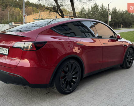 Тесла Model Y 2021 в Львове на Automoto.ua Красный Тесла Model Y, объемом двигателя 0 л и пробегом 55 тыс. км за 27000 $, фото 3 на Automoto.ua