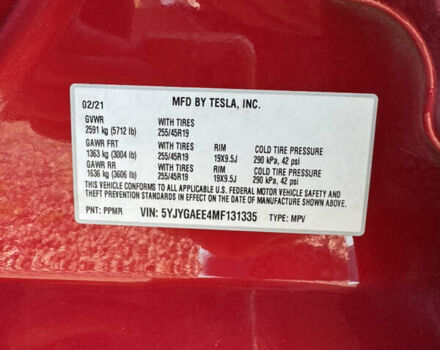 Красный Тесла Model Y, объемом двигателя 0 л и пробегом 121 тыс. км за 23000 $, фото 43 на Automoto.ua