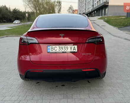 Тесла Model Y 2021 в Львове на Automoto.ua Красный Тесла Model Y, объемом двигателя 0 л и пробегом 55 тыс. км за 27000 $, фото 4 на Automoto.ua