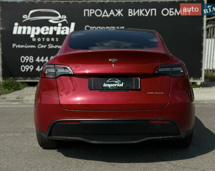 Красный Тесла Model Y, объемом двигателя 0 л и пробегом 76 тыс. км за 23700 $, фото 4 на Automoto.ua