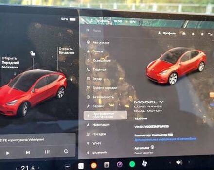 Красный Тесла Model Y, объемом двигателя 0 л и пробегом 72 тыс. км за 23000 $, фото 4 на Automoto.ua