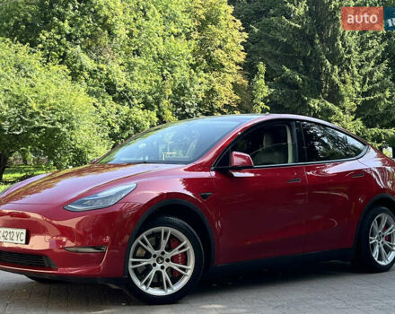 Красный Тесла Model Y, объемом двигателя 0 л и пробегом 127 тыс. км за 22499 $, фото 1 на Automoto.ua