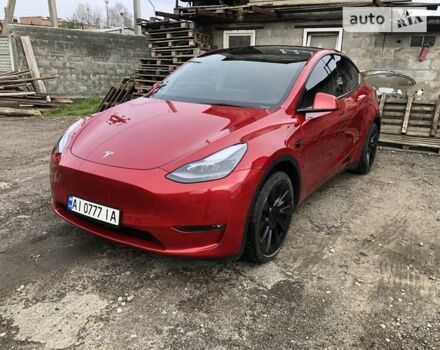 Красный Тесла Model Y, объемом двигателя 0 л и пробегом 35 тыс. км за 24000 $, фото 2 на Automoto.ua