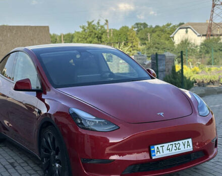 Красный Тесла Model Y, объемом двигателя 0 л и пробегом 57 тыс. км за 26500 $, фото 5 на Automoto.ua