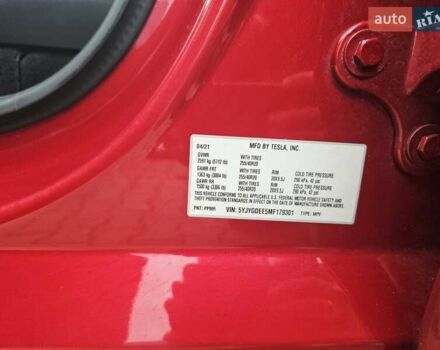Красный Тесла Model Y, объемом двигателя 0 л и пробегом 54 тыс. км за 32500 $, фото 10 на Automoto.ua