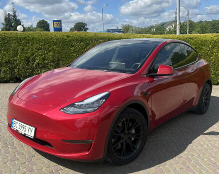 Красный Тесла Model Y, объемом двигателя 0 л и пробегом 46 тыс. км за 26000 $, фото 1 на Automoto.ua