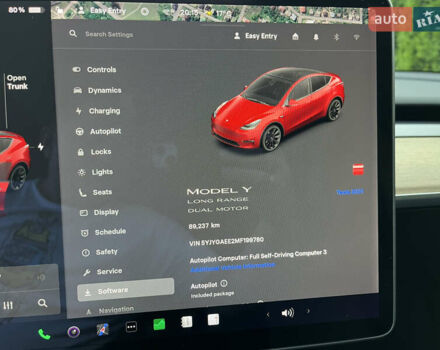 Червоний Тесла Model Y, об'ємом двигуна 0 л та пробігом 89 тис. км за 27999 $, фото 18 на Automoto.ua