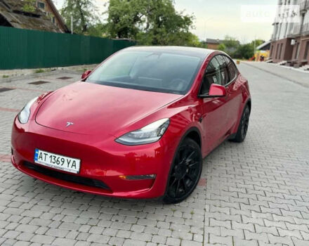 Красный Тесла Model Y, объемом двигателя 0 л и пробегом 38 тыс. км за 28999 $, фото 1 на Automoto.ua